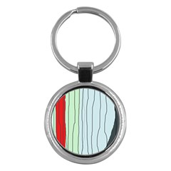 Decorative lines Key Chains (Round) 