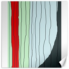 Decorative lines Canvas 20  x 20  