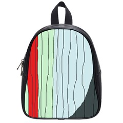 Decorative Lines School Bags (small)  by Valentinaart