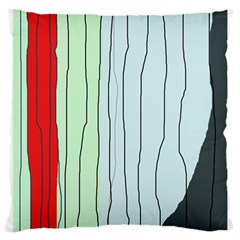 Decorative lines Large Cushion Case (Two Sides)