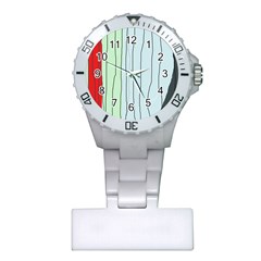 Decorative lines Plastic Nurses Watch