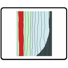 Decorative lines Double Sided Fleece Blanket (Medium) 