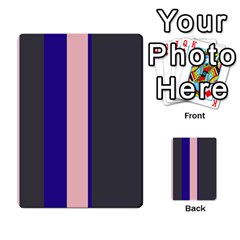 Purple, Pink And Gray Lines Multi-purpose Cards (rectangle) 