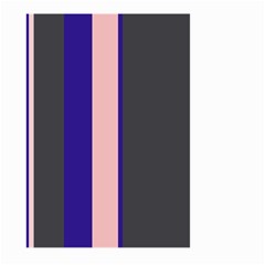 Purple, Pink And Gray Lines Large Garden Flag (two Sides) by Valentinaart