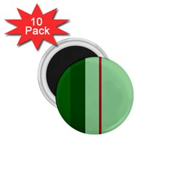 Green And Red Design 1 75  Magnets (10 Pack) 