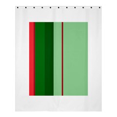 Green And Red Design Shower Curtain 60  X 72  (medium)  by Valentinaart