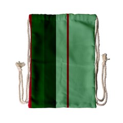 Green And Red Design Drawstring Bag (small) by Valentinaart
