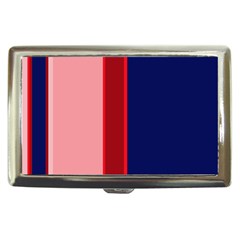 Pink And Blue Lines Cigarette Money Cases by Valentinaart