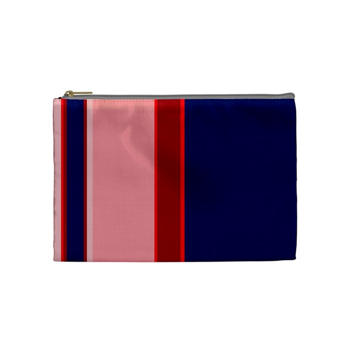 Pink and blue lines Cosmetic Bag (Medium) 