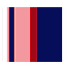 Pink And Blue Lines Double Sided Flano Blanket (small)  by Valentinaart