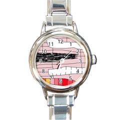 Worms Round Italian Charm Watch