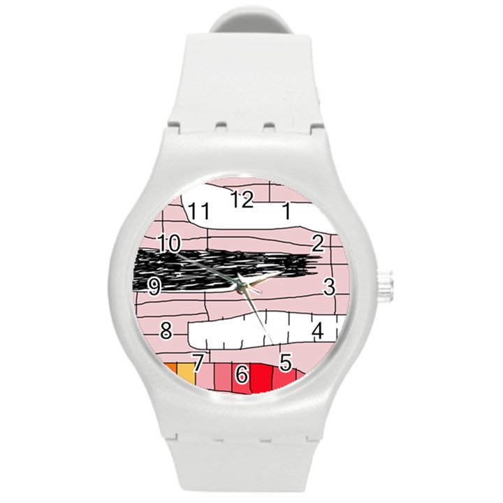 Worms Round Plastic Sport Watch (M)