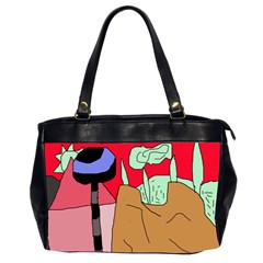 Imaginative Abstraction Office Handbags (2 Sides)  by Valentinaart