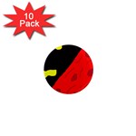 Red abstraction 1  Mini Magnet (10 pack)  Front