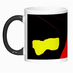 Red Abstraction Morph Mugs by Valentinaart