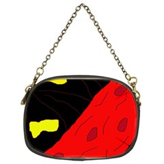 Red Abstraction Chain Purses (one Side)  by Valentinaart