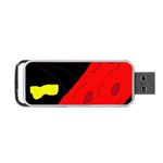 Red abstraction Portable USB Flash (Two Sides) Front