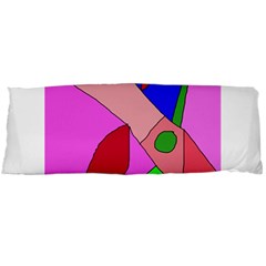 Pink Abstraction Body Pillow Case (dakimakura) by Valentinaart