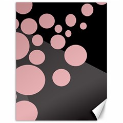 Pink Dots Canvas 12  X 16   by Valentinaart