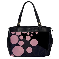 Pink Dots Office Handbags by Valentinaart