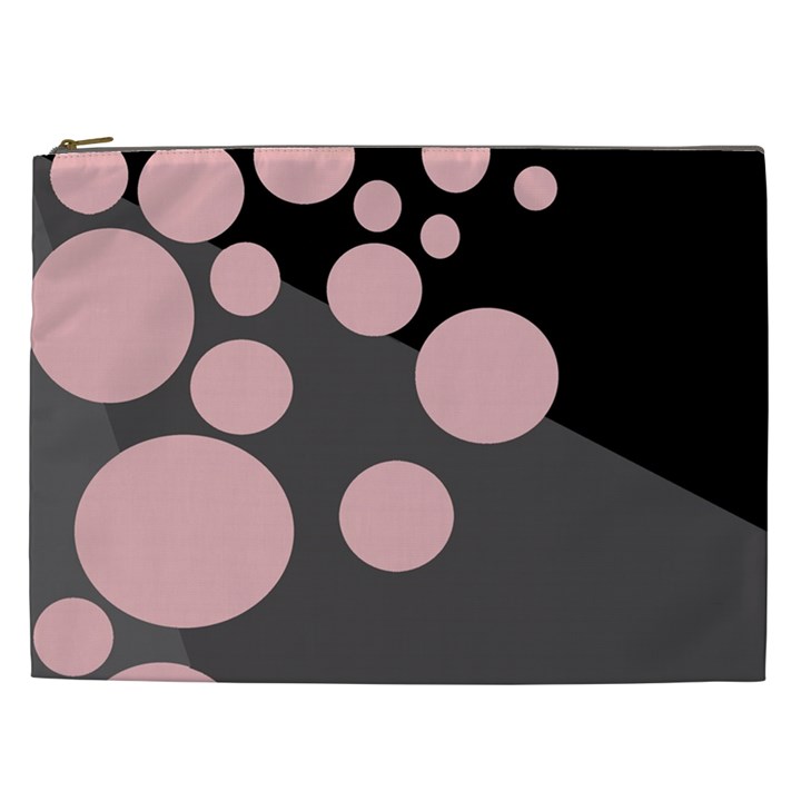 Pink dots Cosmetic Bag (XXL) 