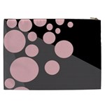 Pink dots Cosmetic Bag (XXL)  Back