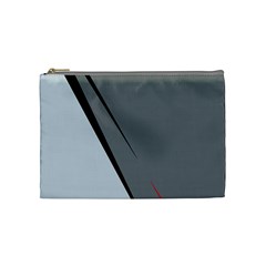 Elegant Gray Cosmetic Bag (medium)  by Valentinaart