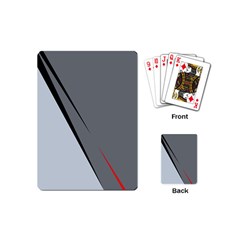 Elegant Gray Playing Cards (mini) 