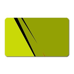 Yellow Elegant Design Magnet (rectangular) by Valentinaart