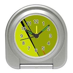 Yellow Elegant Design Travel Alarm Clocks by Valentinaart