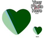 Green design Multi-purpose Cards (Heart)  Back 6