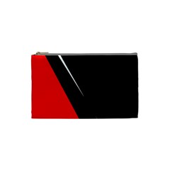 Black And Red Design Cosmetic Bag (small)  by Valentinaart