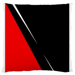 Black And Red Design Standard Flano Cushion Case (two Sides)