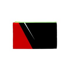 Black And Red Design Cosmetic Bag (xs) by Valentinaart