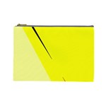 Yellow design Cosmetic Bag (Large)  Front