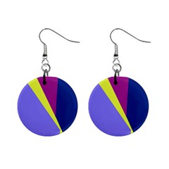 Geometrical Abstraction Mini Button Earrings by Valentinaart