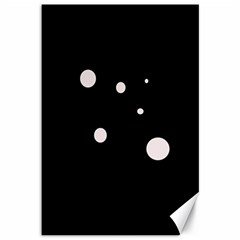 White Dots Canvas 12  X 18  
