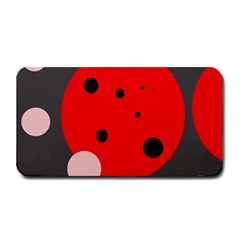 Red And Pink Dots Medium Bar Mats