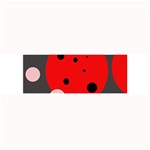 Red and pink dots Large Bar Mats 32 x8.5  Bar Mat