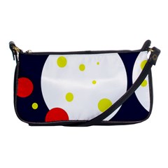 Abstract Moon Shoulder Clutch Bags by Valentinaart