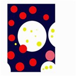 Abstract moon Large Garden Flag (Two Sides) Back