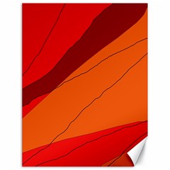 Red And Orange Decorative Abstraction Canvas 18  X 24   by Valentinaart