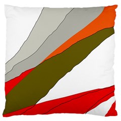 Decorative Abstraction Large Flano Cushion Case (one Side) by Valentinaart