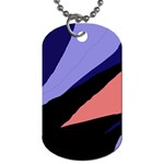 Purple and pink abstraction Dog Tag (Two Sides) Back