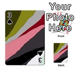 Colorful abstraction Playing Cards 54 Designs  Front - Spade3