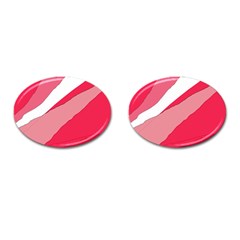 Pink Abstraction Cufflinks (oval) by Valentinaart