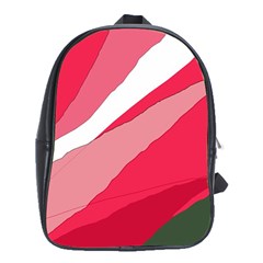 Pink Abstraction School Bags (xl)  by Valentinaart