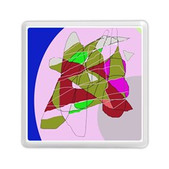 Flora abstraction Memory Card Reader (Square) 