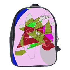 Flora Abstraction School Bags (xl)  by Valentinaart