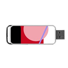 Decorative Geomeric Abstraction Portable Usb Flash (one Side) by Valentinaart